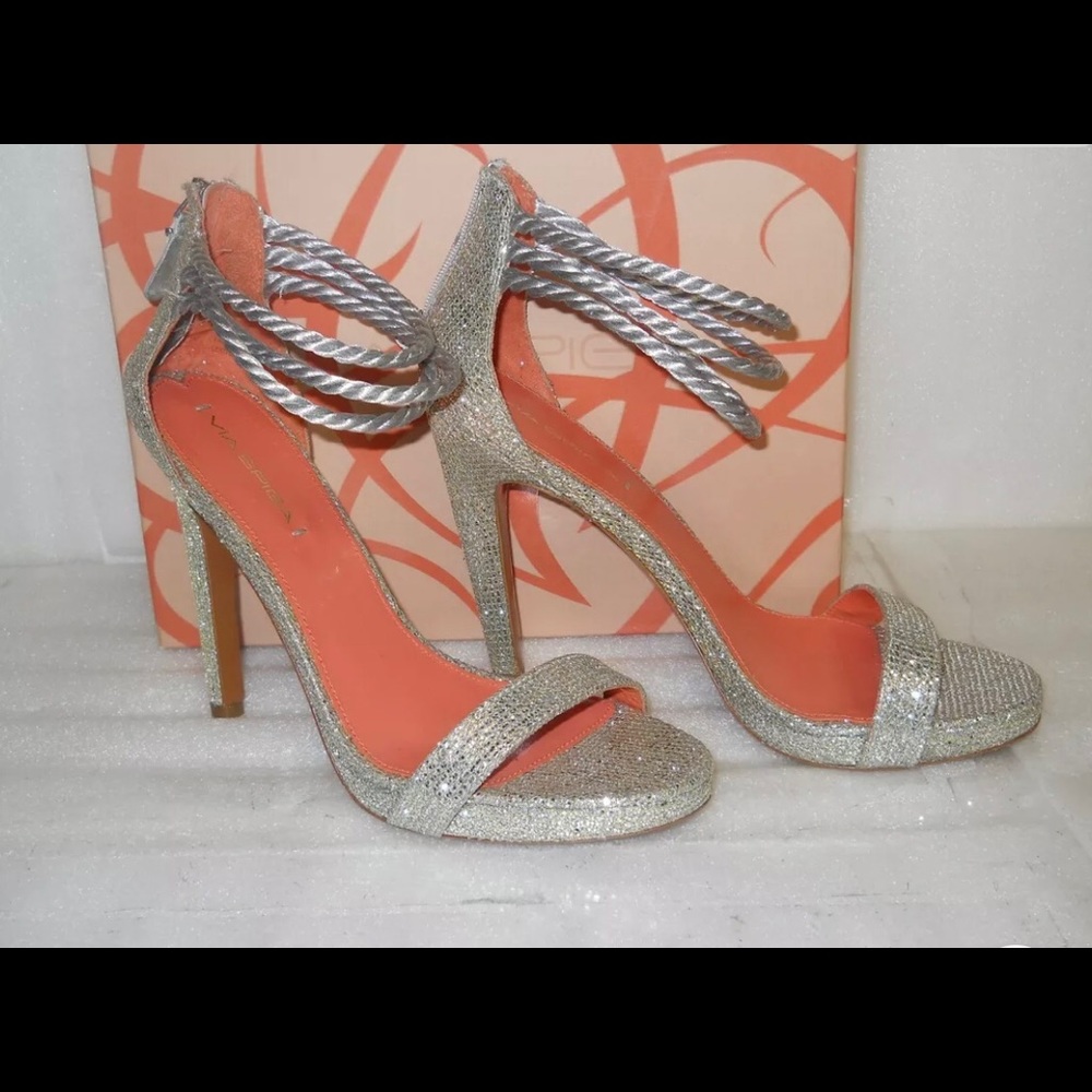 Via Spiga Women’s Silver Sandal Heels